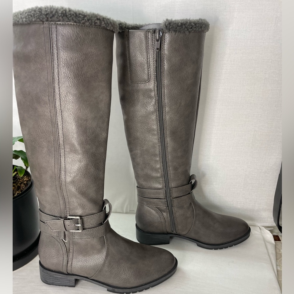 Naturalizer Garrison Cozy Knee High Boots in Grey Size 5 M - Picture 9 of 11